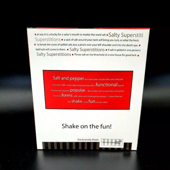 NINJA SALT AND PEPPER SHAKERS Set Ceramic Japanese Warriors Black White - Picture 12 of 12